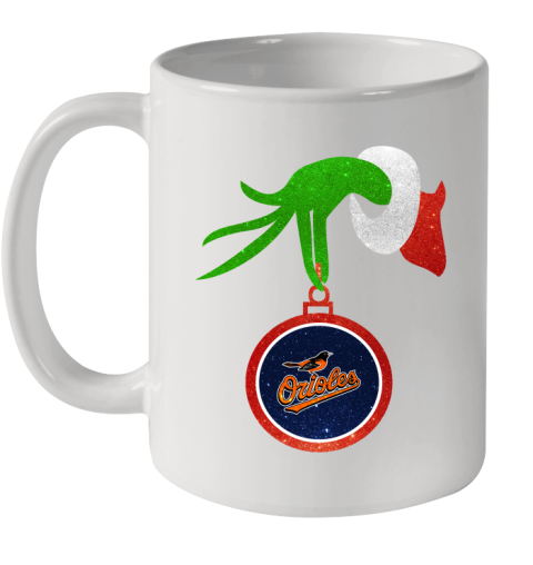 Baltimore Orioles Grinch Merry Christmas MLB Baseball Ceramic Mug 11oz