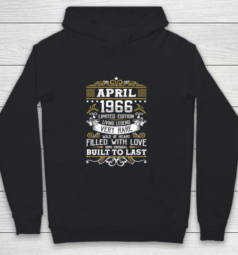 Father gift shirt Vintage April 1966 54 Years Old Shirt 54th Birthday Gifts T Shirt Youth Hoodie