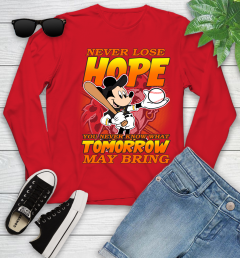 Pittsburgh Pirates MLB Baseball Mickey Disney Never Lose Hope Youth Long Sleeve 11
