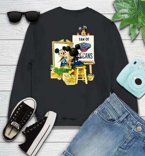 NBA Basketball New Orleans Pelicans Mickey Drawing Shirt 106
