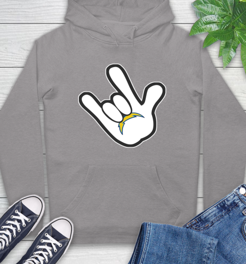 San Diego Chargers NFL Football Mickey Rock Hand Disney Hoodie 6