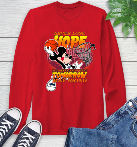 New Orleans Pelicans NBA Basketball Mickey Disney Never Lose Hope Long Sleeve T-Shirt 11