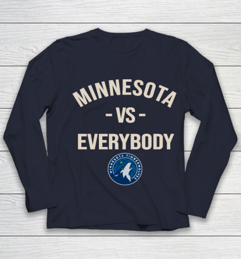 Minnesota Timberwolves Vs Everybody Youth Long Sleeve 2