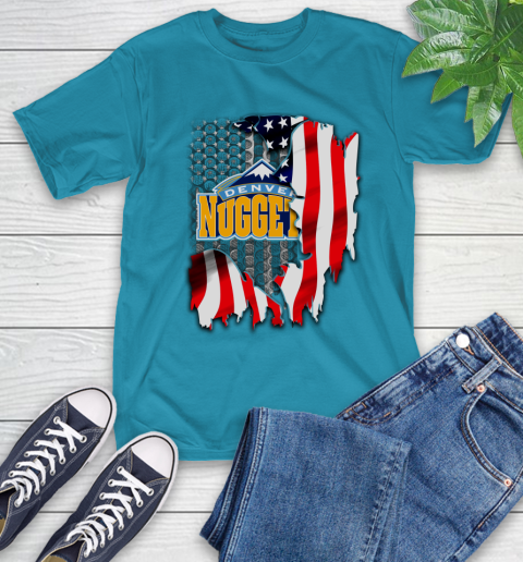 Denver Nuggets NBA Basketball American Flag T-Shirt 9