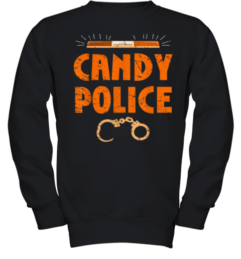 Costume Candy Police Fun Pumpkin Policeman Uniform Youth Sweatshirt