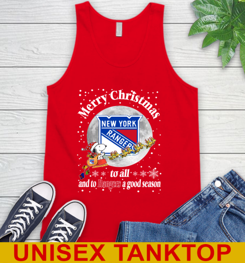 New York Rangers Merry Christmas To All And To Rangers A Good Season NHL Hockey Sports Tank Top 5