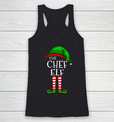 Chef Elf Family Matching Group Christmas Gift Funny Racerback Tank