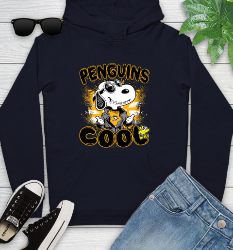 NHL Hockey Pittsburgh Penguins Cool Snoopy Shirt Youth Hoodie 3