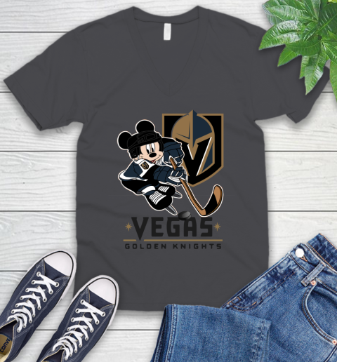 NHL Vegas Golden Knights Mickey Mouse Disney Hockey T Shirt V-Neck T-Shirt 5