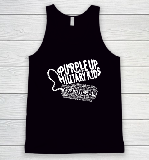 Purple Up For Military Kids Month Of The Military Tank Top