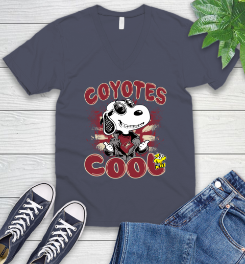NHL Hockey Arizona Coyotes Cool Snoopy Shirt V-Neck T-Shirt 8 NHL Hockey Arizona Coyotes Cool Snoopy Shirt V-Neck T-Shirt - Image 8