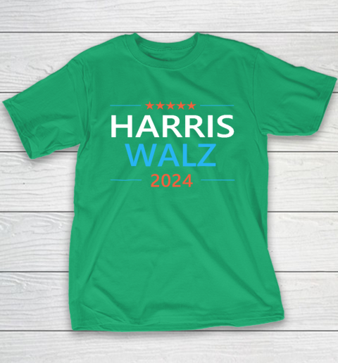 Harris Walz 2024 For President Patriotic Kamala Democrat Youth T-Shirt 4