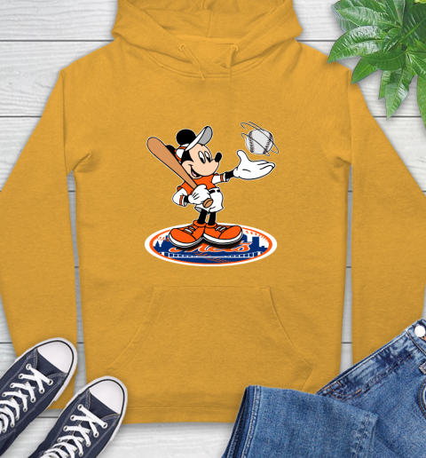MLB Baseball New York Mets Cheerful Mickey Disney Shirt Hoodie 3