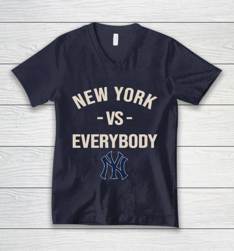 New York Yankees Vs Everybody V-Neck T-Shirt 2