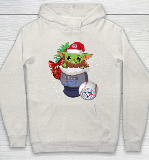 Toronto Blue Jays Christmas Baby Yoda Star Wars Funny Happy MLB Hoodie 12