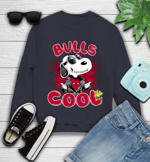 NBA Basketball Chicago Bulls Cool Snoopy Shirt Youth Sweatshirt 2
