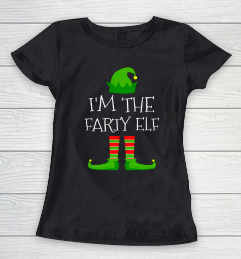 I m The Farty Elf Family Matching Christmas Pajama Gifts Women's T-Shirt