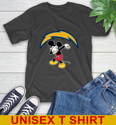 San Diego Chargers NFL Football Dabbing Mickey Disney Sports T-Shirt 2
