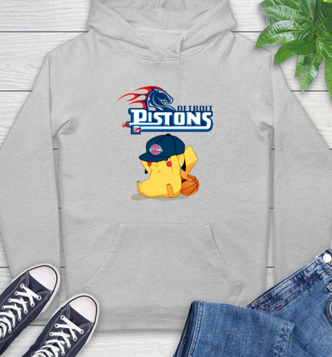 NBA Pikachu Basketball Sports Detroit Pistons Hoodie 6