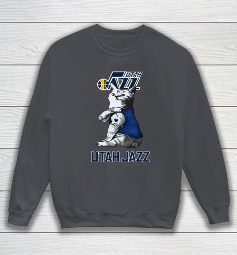 NBA Basketball My Cat Loves Utah Jazz Sweatshirt 4