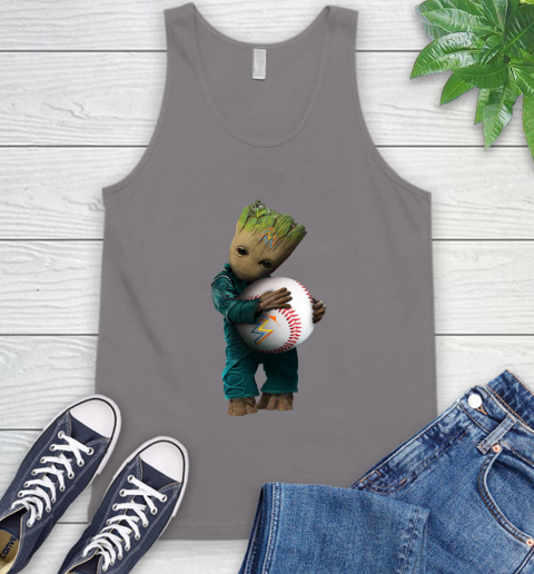 MLB Groot Guardians Of The Galaxy Baseball Sports Miami Marlins Tank Top 7