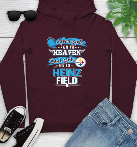 Pittsburgh Steelers NFL Bad Girls Go To Heinz Field Shirt Youth Hoodie 7