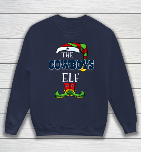 Dallas Cowboys Christmas ELF Funny NFL Sweatshirt 2