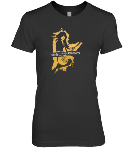 Yellow Silhouette Joan Jett And The Blackhearts Premium Women's T