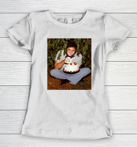 Johnny Cash Eating Cake Women's T-Shirt