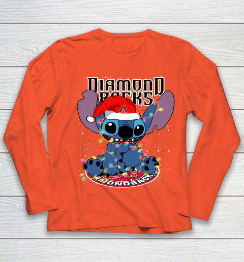 Arizona Diamondbacks MLB noel stitch Baseball Christmas Youth Long Sleeve 2
