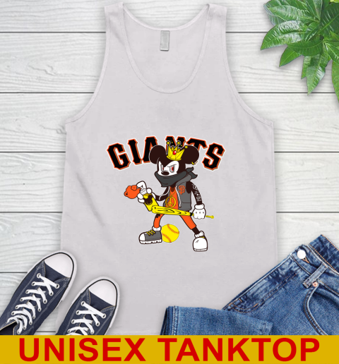 San Francisco Giants MLB Baseball Mickey Peace Sign Sports Tank Top