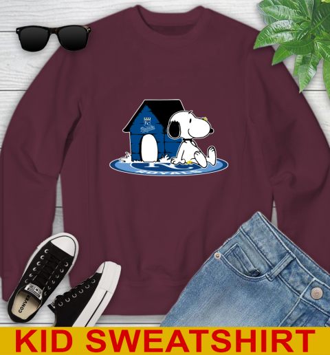 MLB Baseball Kansas City Royals Snoopy The Peanuts Movie Shirt Youth Sweatshirt 5