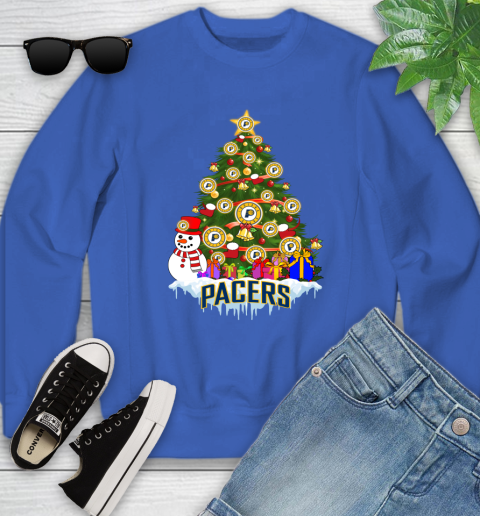 Indiana Pacers Merry Christmas NBA Basketball Sports Youth Sweatshirt 8