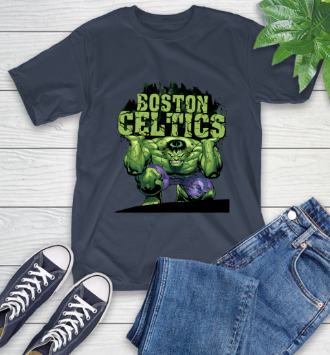 Boston Celtics NBA Basketball Incredible Hulk Marvel Avengers Sports T-Shirt 4