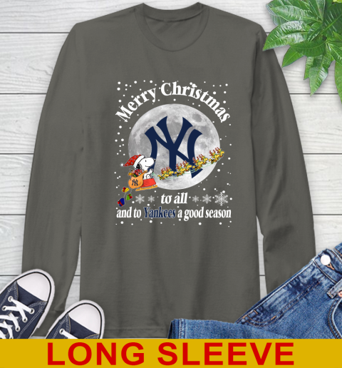 New York Yankees Merry Christmas To All And To Yankees A Good Season MLB Baseball Sports Long Sleeve T-Shirt 10