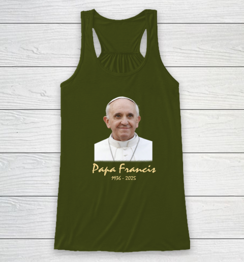 Rip Papa Pope Francis 2036  2025 Racerback Tank 2
