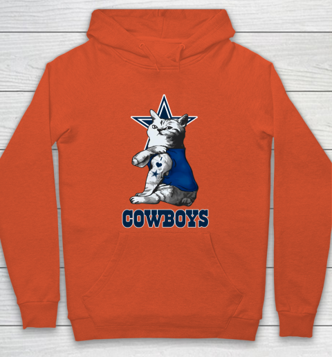 NFL Football My Cat Loves Dallas Cowboys Hoodie 3