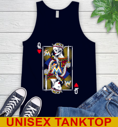 MLB Baseball Miami Marlins The Queen Of Hearts Card Shirt Tank Top 2