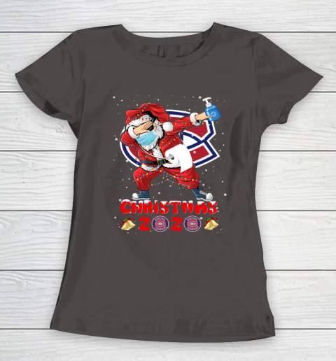 Montreal Canadiens Funny Santa Claus Dabbing Christmas 2020 NHL Women's T-Shirt 7