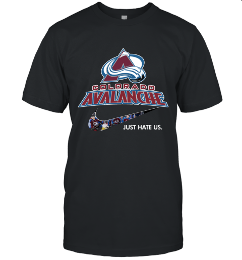 NHL Team Colorado Avalanche x Nike Just Hate Us Hockey Unisex Jersey Tee
