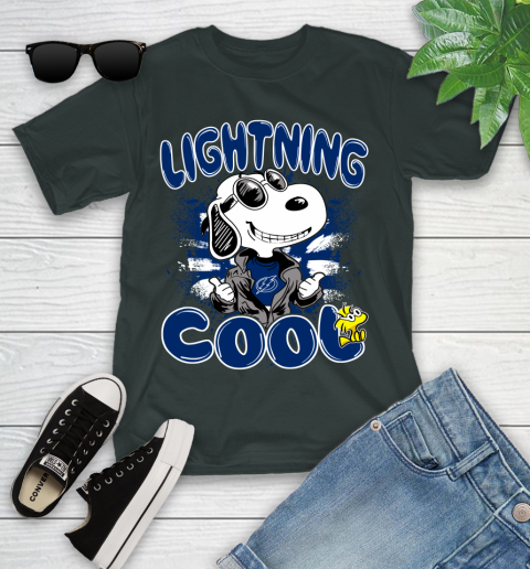 NHL Hockey Tampa Bay Lightning Cool Snoopy Shirt Youth T-Shirt 5