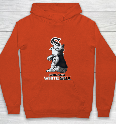 MLB Baseball My Cat Loves Chicago White Sox Youth Hoodie 3