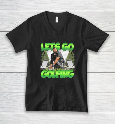 Lets Go Golfing V-Neck T-Shirt