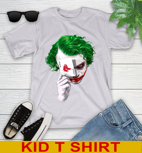 Boston Red Sox MLB Baseball Joker Card Shirt Youth T-Shirt 4