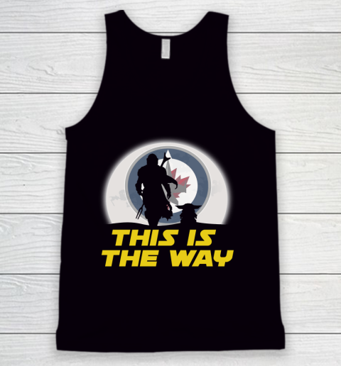 Winnipeg Jets NHL Ice Hockey Star Wars Yoda And Mandalorian This Is The Way Tank Top