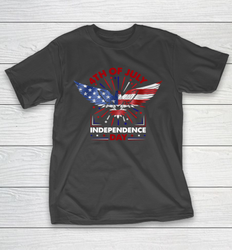 Happy 4th Of July Independence Day American Eagle Flag T-Shirt