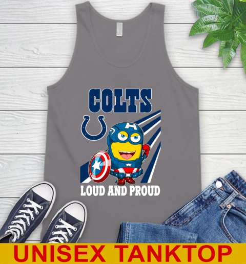 NFL Football Indianapolis Colts Captain America Marvel Avengers Minion Shirt Tank Top 6
