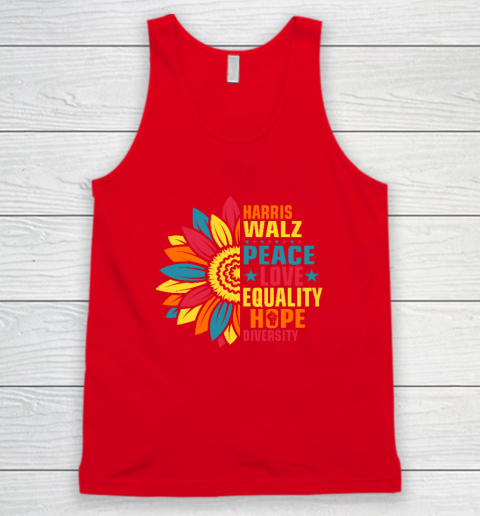 Equality Hope Diversity Kamala Harris Waltz Peace Love Tank Top 4
