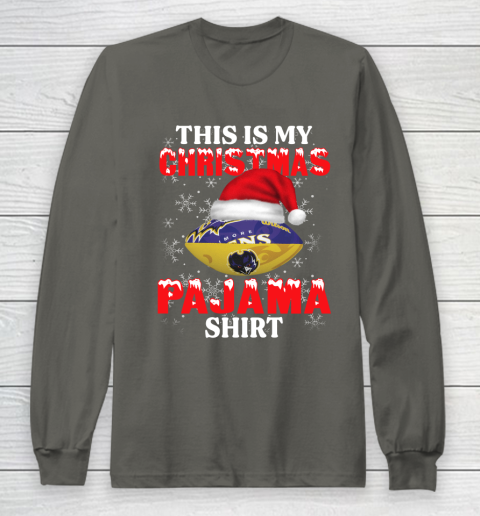 Baltimore Ravens This Is My Christmas Pajama Shirt NFL Long Sleeve T-Shirt 5