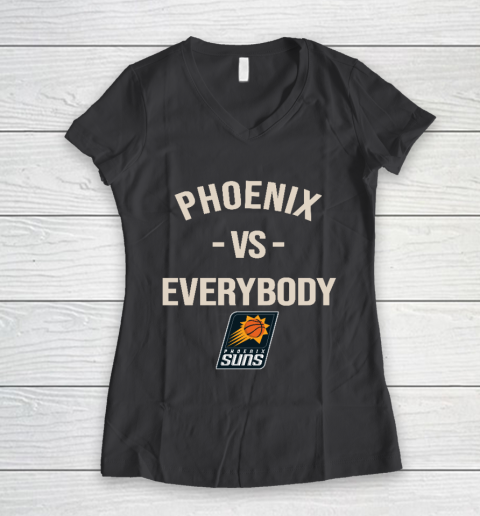 Phoenix Suns Vs Everybody Women's V-Neck T-Shirt 6